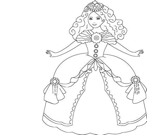 Coloriage Princesse Gratuit Imprimer Et Colorier