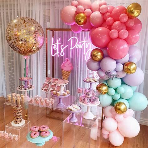 Lets Party Neon Signled Neon Lightbride Party Backdrop Etsy Uk