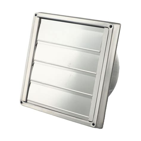 456inch Stainless Steel Gravity Grille Duct Vent Cover With Non Return Louver