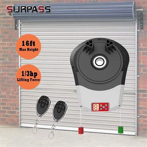 Surpass Roll Up Garage Door Opener With Remote110v 50 Decibel Automatic Rolling Gate Opener24v