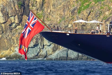 Lauren Sanchez soaks up the sun in a red bikini aboard fiancé Jeff Bezos 500 MILLION