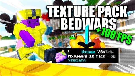 El Mejor Texturepack Para Bedwars Uvapack Especial K Youtube