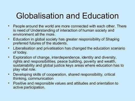 Globalization And Education