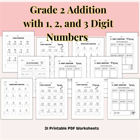 Printable Addition Worksheets For Grade 3 Printable Online