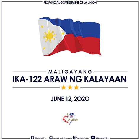 Maligayang Ika 122 Araw Ng Kalayaan