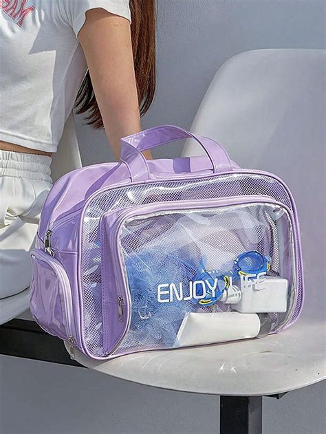 Pe A De Moda Transparente Pvc Grande Capacidade Bolsa De Higiene