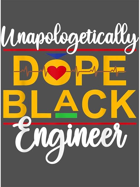 Unapologetic Dope Black Engineer African American Melanin Poster For