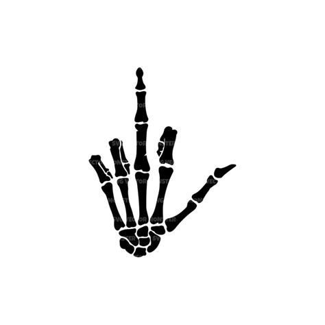 Skeleton Middle Finger Svg Skull Middle Finger Svg Fuck Yo Inspire