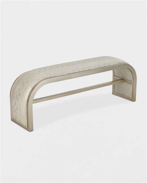 John Richard Collection Aintree Curved Bench Neiman Marcus