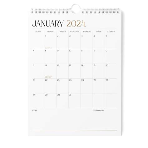 Calendar 2024 Vertical 8 5x11 2024 Wall Calendar Runs Until June 2025