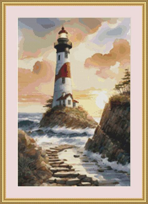 Lighthouse Cross Stitch Pattern By Avalon Cross Stitch Needle Craft