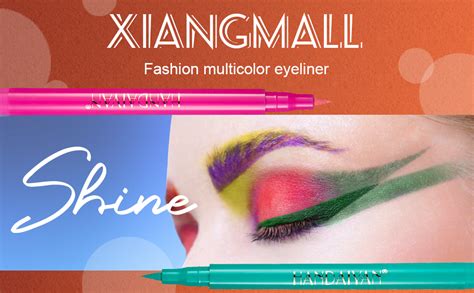 Xiangmall 12 Farben Matte Liquid Eyeliner Set Wasserfest Farbige