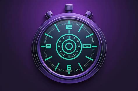 Icono De Stopwatch En Un Estilo Colorido De Moda En Un Fondo En Blanco