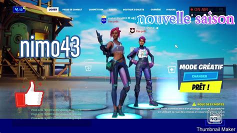 Live Fornite Nouvelle Saison Passe De Combat Youtube