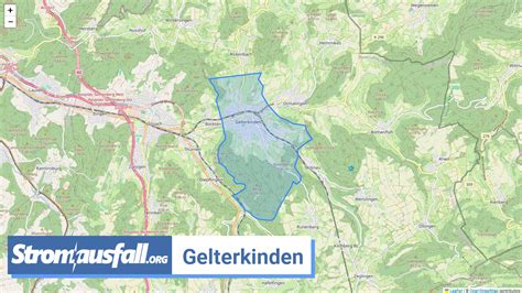 Ist Aktuell Stromausfall In Gemeinde Gelterkinden Stromausfallkarte