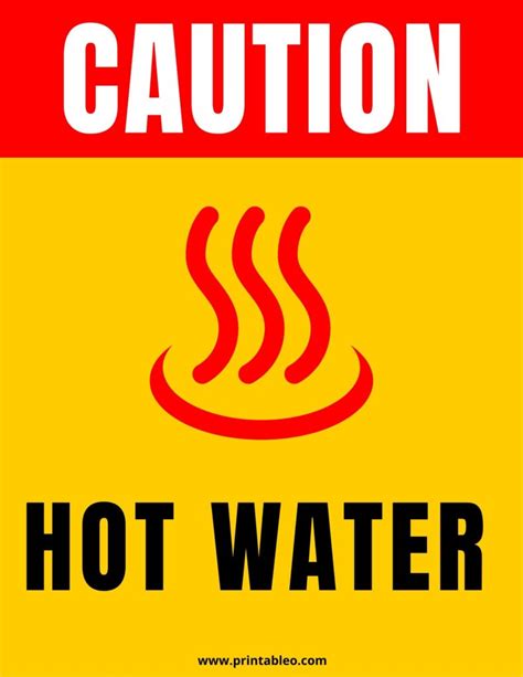 32 Printable Hot Water Sign Templates Printableo