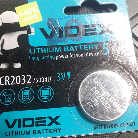 Батарейка lithium cell cr2032 3v sc videx: продажа, цена в Киевской ...