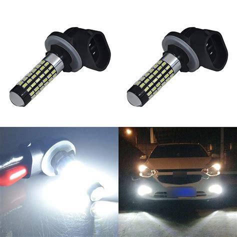 AGLINT 2pcs LED Front Fog Light 881 H27 78SMD FPC 12V 24V 383 Lumens