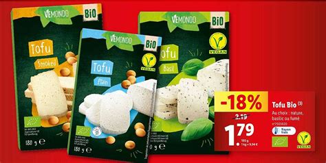 Promo Tofu Bio Vemondo Chez Lidl ICatalogue Fr