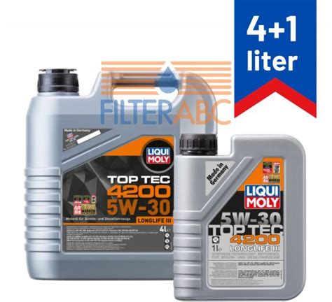 Vásárlás Liqui Moly Top Tec 4200 5w 30 5 L 41 L Motorolaj árak