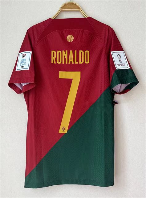 Mens 2022 World Cup Portugal Soccer Jersey 7 Cristiano Etsy
