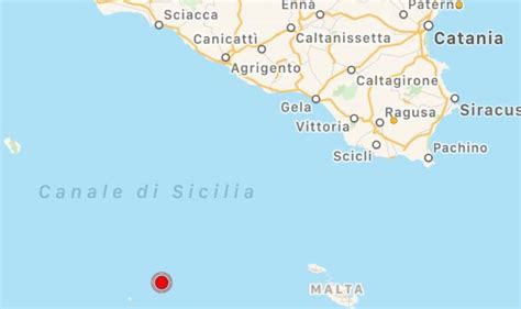 Scossa Di Terremoto Nel Canale Di Sicilia Epicentro Vicino Linosa