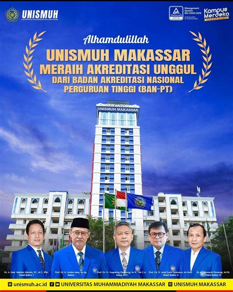 Selamat Unismuh Perguruan Tinggi Muhammadiyah Pertama Yang Raih