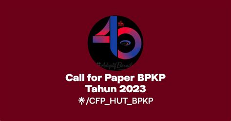 Call For Paper Bpkp Tahun Linktree