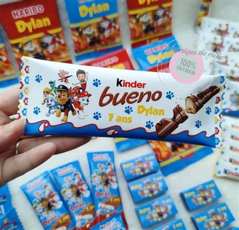 Kinder Bueno Personnalis Lot De La Fabrique De Milie