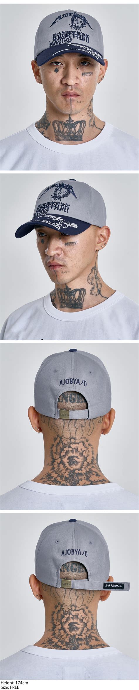 Pba Ajolica Collage Cap Navy Ajobyajo