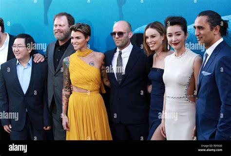 Celebrities Attend U S Premiere Of THE MEG At TCL Chinese Theater