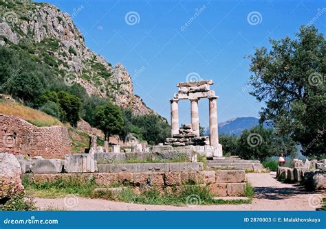Ruins of Afina Pallada Temple Stock Image - Image of ruin, delphi: 2870003