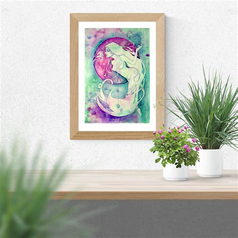 Virgo Zodiac Goddess Art Print | Etsy