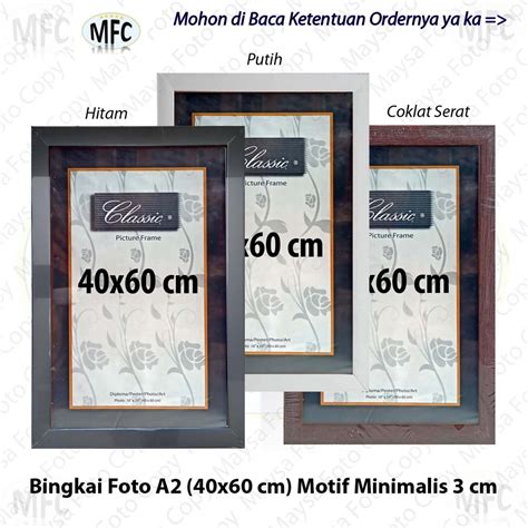 Jual Bingkai Foto A X Cm Full Minimalis Cm Hitam Putih Dan