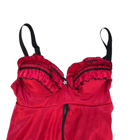 Red Lingerie Top Redlingerie Corset Lingerietop Depop