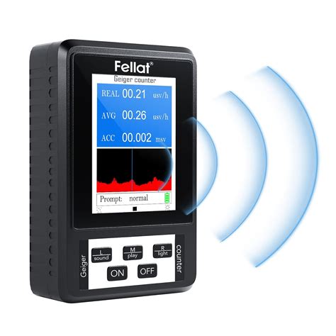 Geiger Counter Nuclear Radiation Detector Portable Radiation Dosimeter With Lcd Display