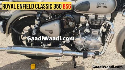 Live Photos Bs6 Royal Enfield Classic 350 Gunmetal Grey Spotted Maxabout News