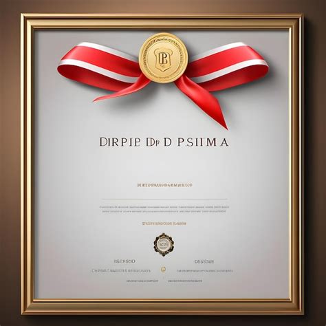 Plantilla De Certificado De Diploma Psd Marco Realista Archivo Psd