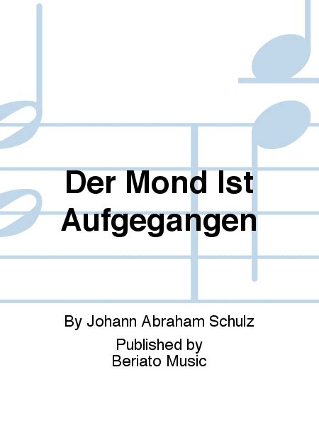 Der Mond Ist Aufgegangen By Johann Abraham Peter Schulz Euphonium