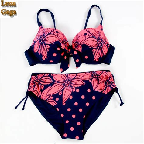 Lena Gaga Bikini Set Plus Size Swimwear Big Cup Bikinis Set Plus