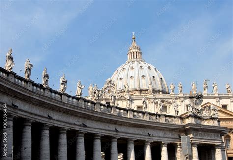 The Dome Of San Pietro Called Il Cupolone Overlooks The Basilica Of