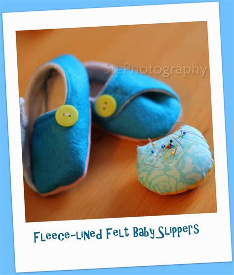 Fleece Lined Felt Baby Slippers