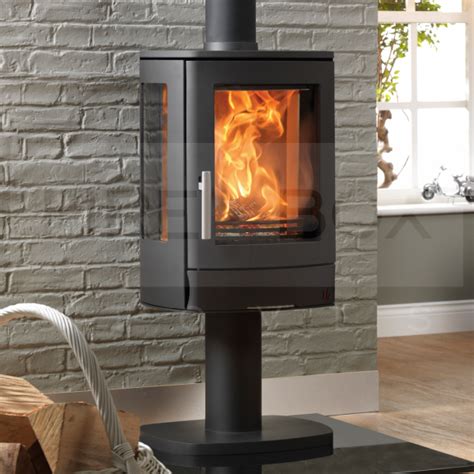 Acr Neo 3p Eco Wood Stove Cw Pedestal Base 5kw Ecodesign Ready