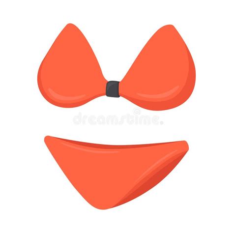 Illustrazione Icona Segnale Rosso Bikini Emoji Simbolo Vettoriale Estivo Design Emoticon Design