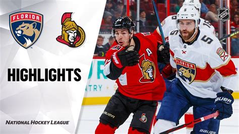 Nhl Highlights Panthers Senators Youtube