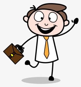 Office Employee Cartoon, HD Png Download - kindpng