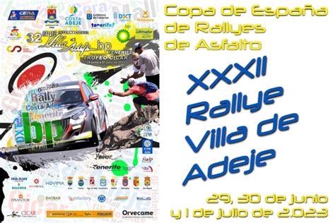 XXXII Rallye Internacional Villa de Adeje BP Tenerife Rincón del Motor