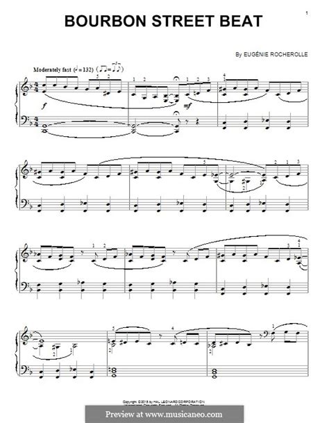 Bourbon Street Beat by E. Rocherolle - sheet music on MusicaNeo