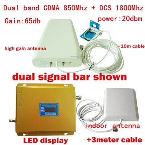 Dual Band Mobile Phone Signal Repeater Cdma Mhz G Dcs Mhz