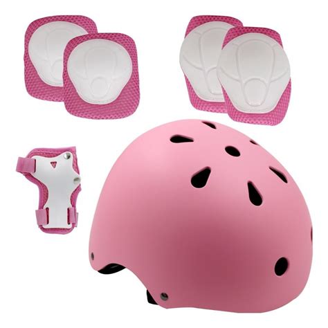 Casco Bicicleta Niños Kit Rodilleras coderas muñequeras